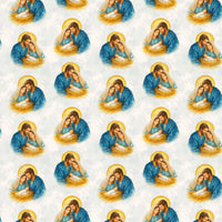 Religious Nativity Design Gift Wrap, Holy Family Wrapping Paper, Christian Christmas Wrapping Paper, Festive Holiday Present Wrap Paper Roll