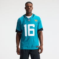 Jacksonville Jaguars Trevor Lawrence Teal Team Stitched Limited Jersey