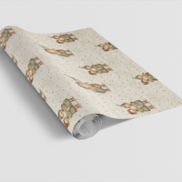 Vintage Christmas Caroler Gift Wrap, Starry Song Carolers Wrapping Paper, Starlit Winter Holiday Gift Wrapping Paper, Nostalgic Gift Wrap