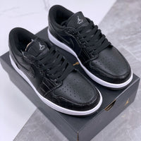 Low Top Golf Shoes, White Black Colorway, Lace Up Design, Casual Gift for Shoe Lovers