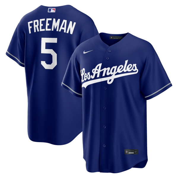 Los Angeles Dodgers Freddie Freeman Royal Alternate Replica Jersey
