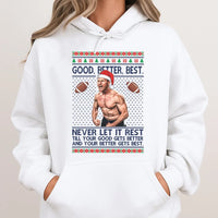 Humorous Football Coach Sweatshirt, Football Coach Ugly Christmas Hoodie, Motivational Sports Hoodie, Holiday Game Day Pullover, Coach Present