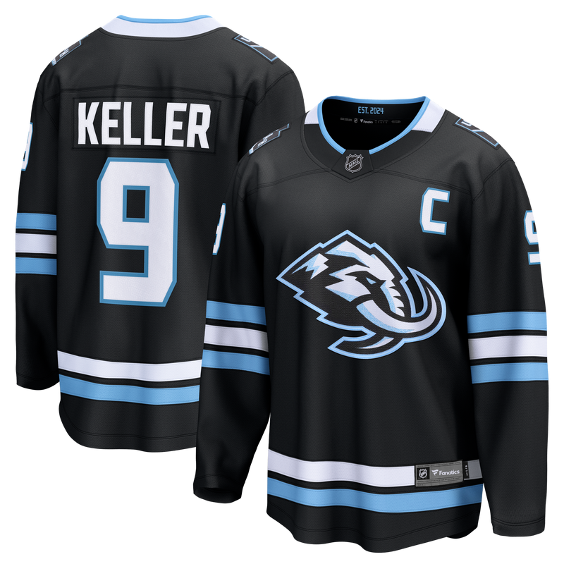 Utah Mammoth Clayton Keller Black Home Breakaway Jersey