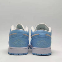 Low Top Sneakers, University Blue Colorway, Lace Up Design, Casual Gift for Sneaker Fans