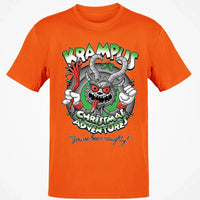 Humorous Dark Christmas Graphic Tee, Krampus Youve Been Naughty T-Shirt, Retro Creepy Holiday Monster Shirt, Horror Xmas Fan Present