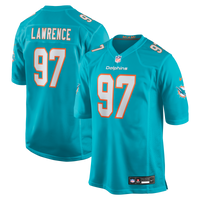 Miami Dolphins Rashard Lawrence Aqua Team Game Jersey