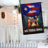 Boricua Christmas Holiday Yard Flag, Three Kings Nativity Puerto Rico Garden Flag, Double-Sided Wise Men Lawn Flag, Religious Epiphany Decor