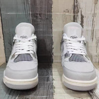 Sneakers, Gray Silver Colorway, Lace Up Design, Casual Gift for Sneaker Fans