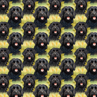 Dog Portrait Holiday Wrapping Paper, Black Schnauzer Wrapping Paper, Adorable Dog Breed Gift Wrap, Dog Lover Christmas Wrapping Paper