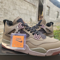 Mid Top Sneakers, Brown Colorway, Lace Up Design, Casual Gift for Sneaker Fans