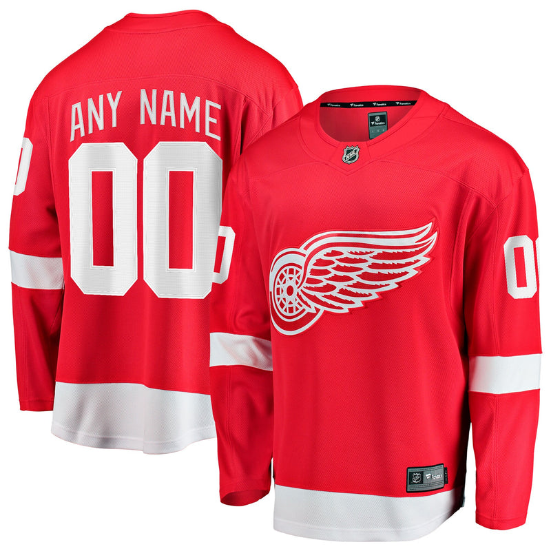 Detroit Red Wings Red Home Breakaway Custom Jersey