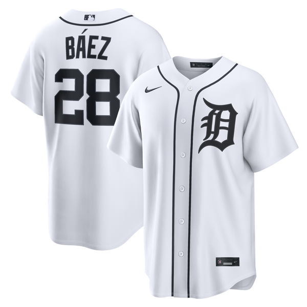 Detroit Tigers Javier Báez White Home Replica Jersey