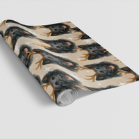 Winter Starlight Holiday Gift Wrap, Belgian Sheepdog Wrapping Paper, Starlit Dog Present Wrap, Dog Lover Christmas Gift Wrap, Paper Roll