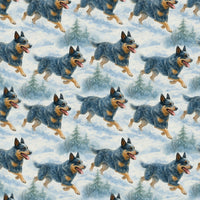 Blue Heeler Winter Gift Wrap, Australian Cattle Dog Wrapping Paper, Snowy Dog Holiday Wrapping Paper, Christmas Pet Lover Gift Wrap Roll