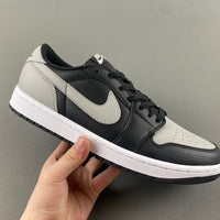 Low Top Sneakers, Black Gray Colorway, Lace Up Design, Casual Gift for Sneaker Fans
