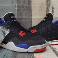 Low Top Sneakers, Blue Black Red Colorway, Lace Up Design, Casual Gift for Sneaker Fans