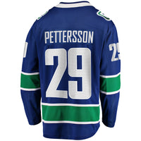 Vancouver Canucks Marcus Pettersson Blue Home Breakaway Jersey