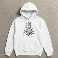 Christian Christmas Tree Hoodie, Oh Come Let Us Adore Him Hoodie, Religious Holiday Sweatshirt, Faith Based Xmas Pullover Hoodie Present