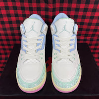 Low Top Sneakers, White Purple Green Colorway, Lace Up Design, Casual Gift for Sneaker Fans
