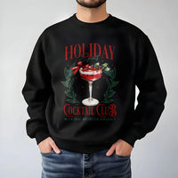 Christmas Cocktail Crewneck, Holiday Cocktail Club Sweatshirt, Festive Drink Graphic Sweater, Winter Party Pullover, Holiday Cocktail Present
