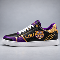 LSU - Purple, Gold and Tiger Pride on Low Tops