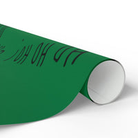 Elegant Christmas Gift Wrap, Script Ho Ho Ho Wrapping Paper, Holiday Wrapping Paper Roll, Festive Script Gift Wrap, Xmas Wrapping Paper