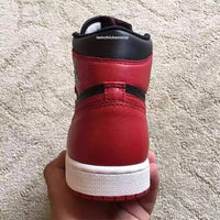 Sneakers, Black Red Colorway, Lace Up Design, Casual Gift for Sneaker Fans