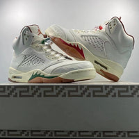 Low Top Sneakers, White Red Green Sail Colorway, Mismatched Colorway, Lace Up Design, Casual Gift for Sneaker Fans