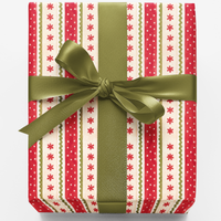 Holiday Peppermint Gift Wrap, Candy Cane Stripe Christmas Wrapping Paper, Festive Xmas Wrapping Paper, Holiday Present Packaging Paper