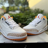 Retro Low Top Sneakers, White Orange Colorway, Lace Up Design, Casual Gift for Sneaker Fans