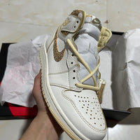 High Top Sneakers, Off White Colorway, Lace Up Design, Casual Gift for Sneaker Fans