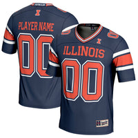 Illinois Fighting Illini NIL Pick-A-Player Football Jersey - Navy