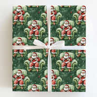 Video Game Christmas Gift Wrap, Gamer Santa Wrapping Paper, Humorous Gaming Santa Wrapping Paper, Tech Lover Holiday Paper Roll