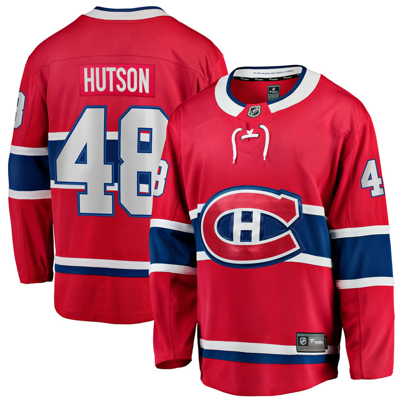 Montreal Canadiens Lane Hutson Red Home Breakaway Jersey