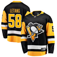 Pittsburgh Penguins Kris Letang Black Home Breakaway Jersey
