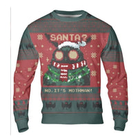 Pixel Art Cryptid Ugly Sweater, Mothman Ugly Christmas Sweater, Spooky Folklore Holiday Sweater, Humorous Xmas Crewneck Sweatshirt Present