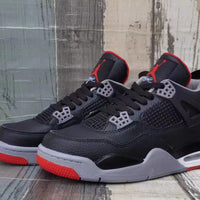 Sneakers, Black Red Gray Colorway, Lace Up Design, Casual Gift for Sneaker Fans