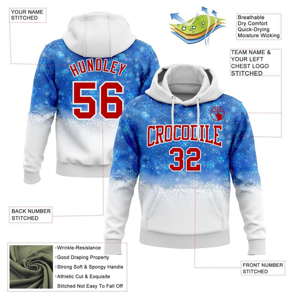 Personalized Name and Number Hoodie, Custom Christmas Snowflake Hoodie, Festive Holiday Hoodie, Winter Sports Sweatshirt, Xma