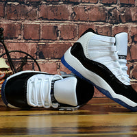 Sneakers, White Black Colorway, Lace Up Design, Casual Gift for Sneaker Fans