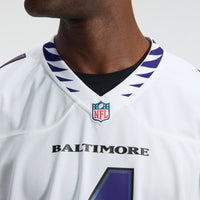 Baltimore Ravens Zay Flowers White Game Jersey