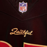 San Francisco 49ers Christian McCaffrey Black 2025 Rivalries Collection Stitched Limited Jersey