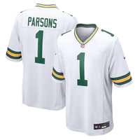 Green Bay Packers Micah Parsons White Game Player Jersey
