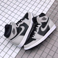 High Top Sneakers, Gray Black White Colorway, Lace Up Design, Casual Gift for Sneaker Fans