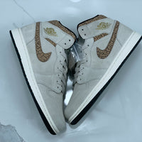 Mid Top Sneakers, Gray Brown Colorway, Lace Up Design, Casual Gift for Sneaker Fans