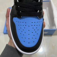 High Top Sneakers, Blue White Colorway, Lace Up Design, Casual Gift for Sneaker Fans