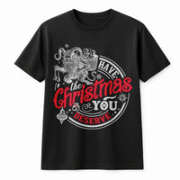 Humorous Sarcastic Holiday Shirt, Krampus Christmas T-Shirt, Retro Anti Christmas Graphic Tee, Vintage Spooky Xmas T-Shirt, Dark Humor Present