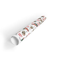 Vintage Red Truck Gift Wrap, Sloth Santa Wrapping Paper, Adorable Christmas Wrapping Paper, Holiday Present Wrap, Festive Wrapping Paper Roll