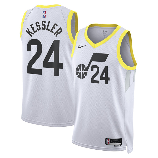 Utah Jazz Association Edition Swingman Jersey - White - Walker Kessler