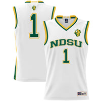 #1 NDSU Bison Lightweight Basketball Jersey - White