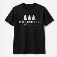 Christmas Pregnancy Reveal Shirt, Baby Cake in the Oven T-Shirt, Humorous Expecting Mom Tee, Baby Announcement Graphic Shirt, Holiday Present
